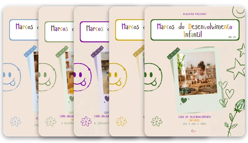 Coleção Marcos do Desenvolvimento Infantil, 5 volumes